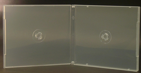 Double CD Poly Case Super Clear W/Overlay