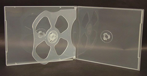 Quad CD Poly Case Super Clear w/Overlay
